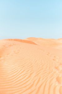 Preview wallpaper desert, sand, dunes, hills, traces