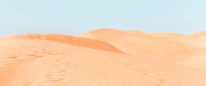 Preview wallpaper desert, sand, dunes, hills, traces
