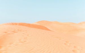 Preview wallpaper desert, sand, dunes, hills, traces