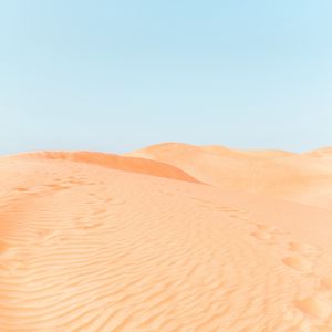 Preview wallpaper desert, sand, dunes, hills, traces