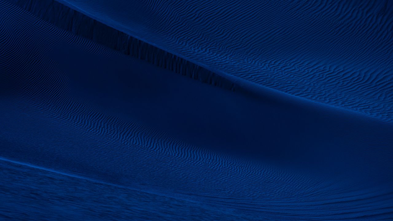 Wallpaper desert, sand, dunes, dark, blue