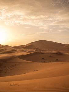 Preview wallpaper desert, sand, dunes, horizon