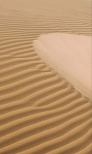 Preview wallpaper desert, sand, dunes, waves, wavy