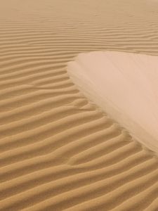 Preview wallpaper desert, sand, dunes, waves, wavy