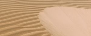 Preview wallpaper desert, sand, dunes, waves, wavy