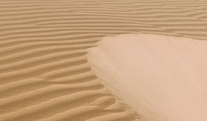 Preview wallpaper desert, sand, dunes, waves, wavy