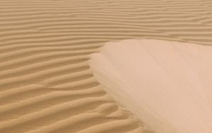 Preview wallpaper desert, sand, dunes, waves, wavy