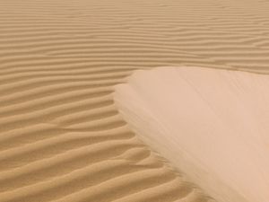 Preview wallpaper desert, sand, dunes, waves, wavy