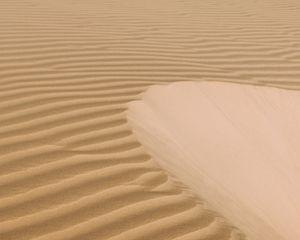 Preview wallpaper desert, sand, dunes, waves, wavy