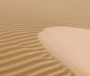 Preview wallpaper desert, sand, dunes, waves, wavy