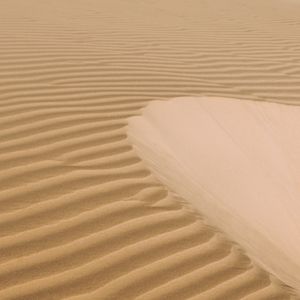 Preview wallpaper desert, sand, dunes, waves, wavy