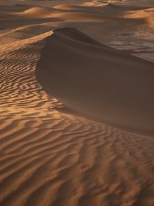 Preview wallpaper desert, sand, dunes, wavy