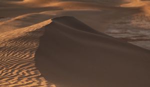Preview wallpaper desert, sand, dunes, wavy