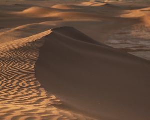 Preview wallpaper desert, sand, dunes, wavy