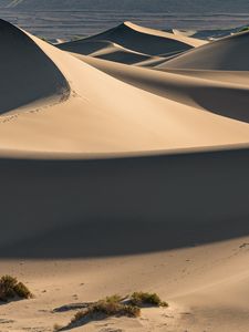 Preview wallpaper desert, sand, dunes, hills