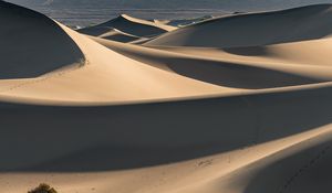 Preview wallpaper desert, sand, dunes, hills