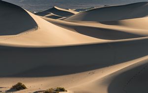 Preview wallpaper desert, sand, dunes, hills