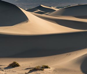 Preview wallpaper desert, sand, dunes, hills