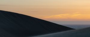 Preview wallpaper desert, sand, dunes, sky, evening