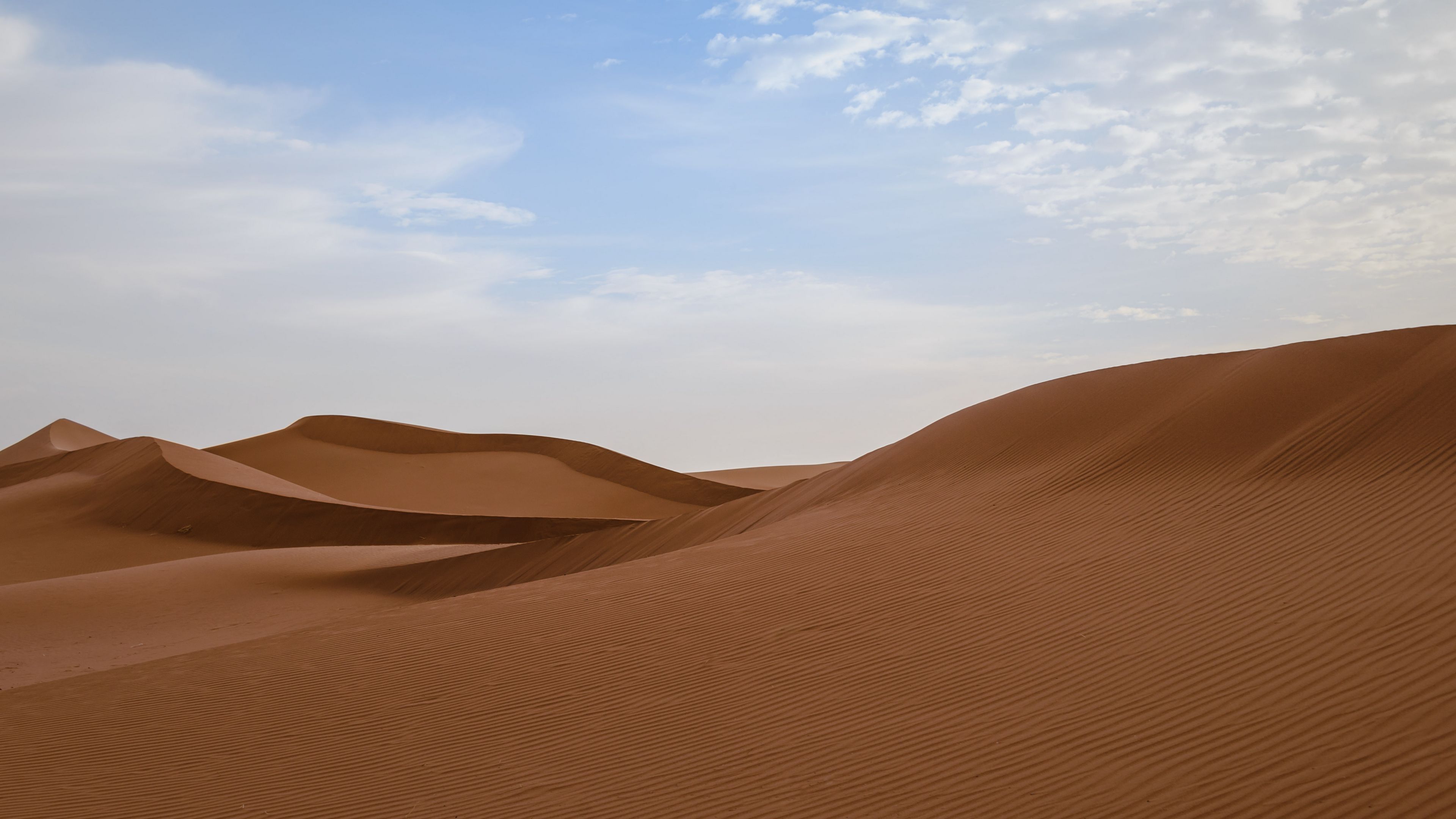 Download Wallpaper 3840x2160 Desert Sand Dunes Sky Hills 4k Uhd 16