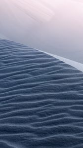 Preview wallpaper desert, sand, dunes, waves, wavy, sky