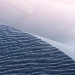 Preview wallpaper desert, sand, dunes, waves, wavy, sky