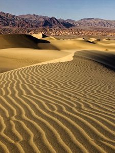 Preview wallpaper desert, sand, dunes, pattern