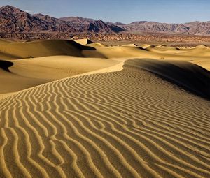 Preview wallpaper desert, sand, dunes, pattern