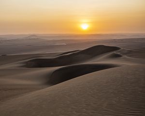 Preview wallpaper desert, sand, dunes, nature, relief