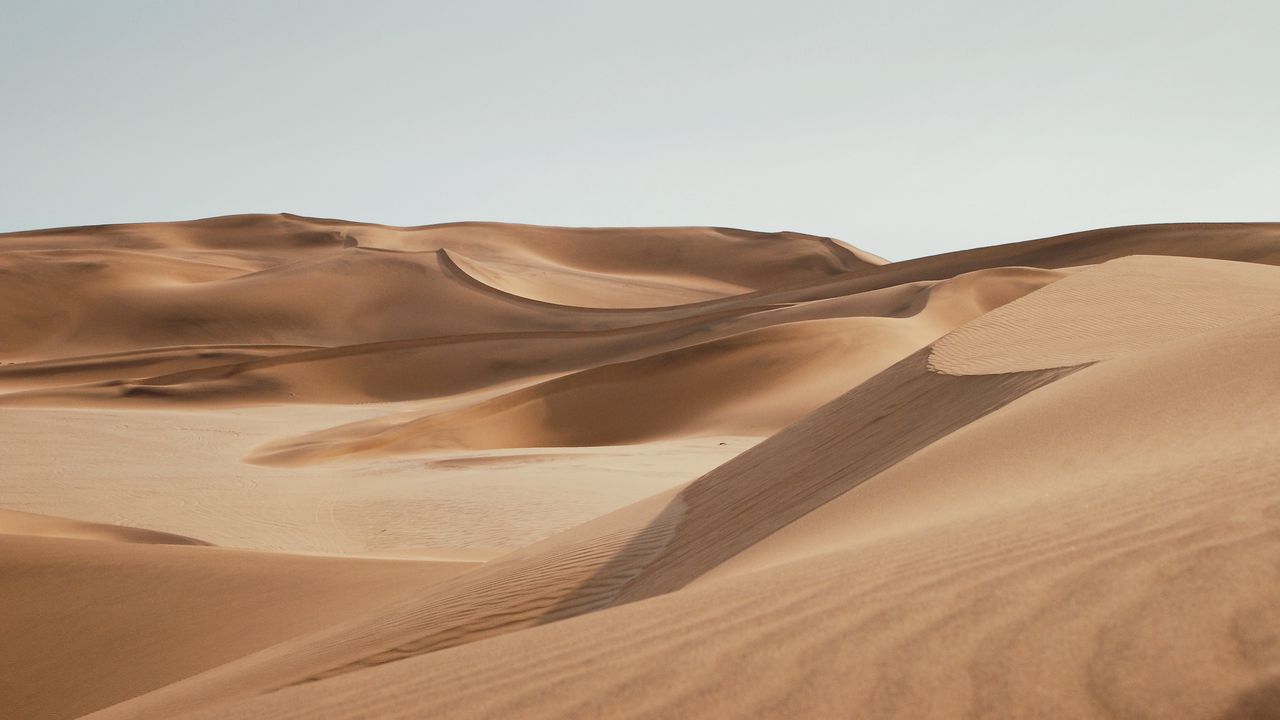 Wallpaper desert, sand, emptiness