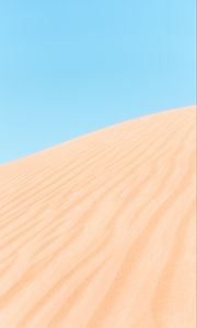 Preview wallpaper desert, sand, hill, sky, minimalism
