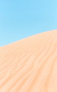 Preview wallpaper desert, sand, hill, sky, minimalism