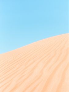 Preview wallpaper desert, sand, hill, sky, minimalism