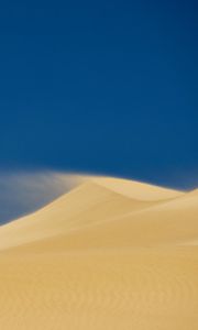 Preview wallpaper desert, sand, hill, dust, sky