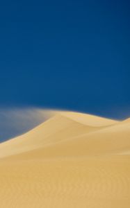 Preview wallpaper desert, sand, hill, dust, sky