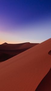 Preview wallpaper desert, sand, hill, line