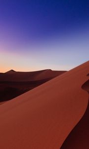 Preview wallpaper desert, sand, hill, line