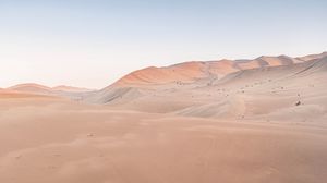 Preview wallpaper desert, sand, hills, nature