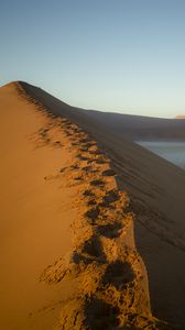 Preview wallpaper desert, sand, hills, nature, landscape