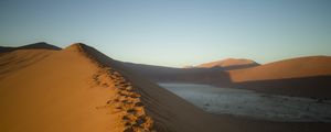 Preview wallpaper desert, sand, hills, nature, landscape