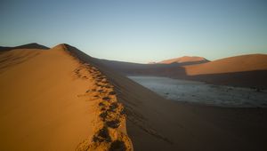 Preview wallpaper desert, sand, hills, nature, landscape