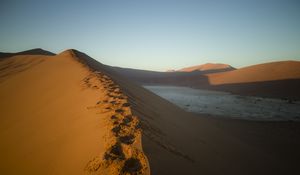 Preview wallpaper desert, sand, hills, nature, landscape