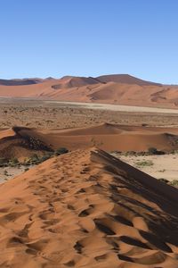 Preview wallpaper desert, sand, hills, traces
