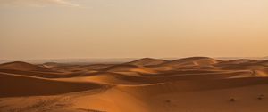 Preview wallpaper desert, sand, horizon