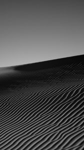 Preview wallpaper desert, sand, monochrome, bw