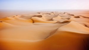 Preview wallpaper desert, sand, mountains