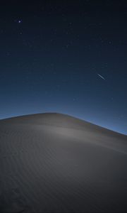 Preview wallpaper desert, sand, night, dunes