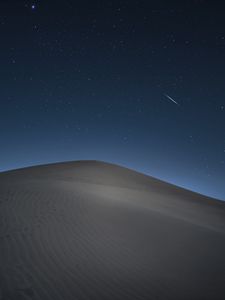 Preview wallpaper desert, sand, night, dunes