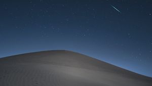 Preview wallpaper desert, sand, night, dunes