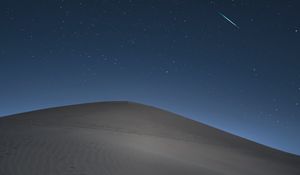 Preview wallpaper desert, sand, night, dunes